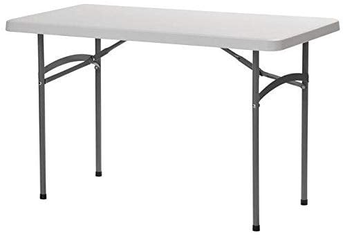 Ontario Furniture Klapptisch aus Kunststoff, 61 x 121,9 cm, vielseitig einsetzbar, robust, für Innen- und Außenbereich, Camping, Picknicks, Grillen und mehr, 2 x 1,2 m