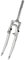 Fourche VTC 28 Zoom Suspension Grise filete 1 1/8 deb:30mm v-Brake