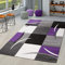 TT Home Wohnzimmer Teppich Moderner Kurzflor 3D Optik Geometrisches Wellen Design, Farbe: lila, Größe:240x330 cm