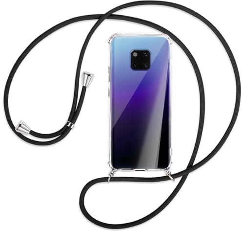 mtb more energy Handykette kompatibel mit Huawei Mate 20 Pro (6.39'') - schwarz - Smartphone Hülle zum Umhängen - Anti Shock Full TPU Case
