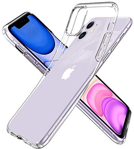 Spigen Liquid Crystal Hülle Kompatibel mit iPhone 11 -Crystal Clear