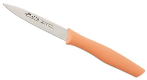 Arcos Cuchillo Mondador Edelstahl NITRUM 100 mm - Obst und Gemüse Schälen, Ergonomischer Griff, Serie Nova