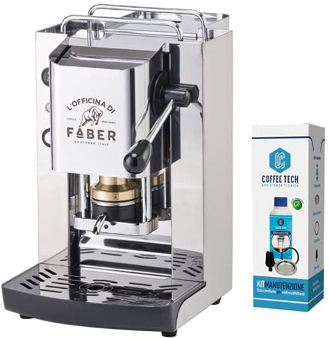 Faber Slot Pro Total Stainless Coffee Machine' IN Pods Ese 44 MM