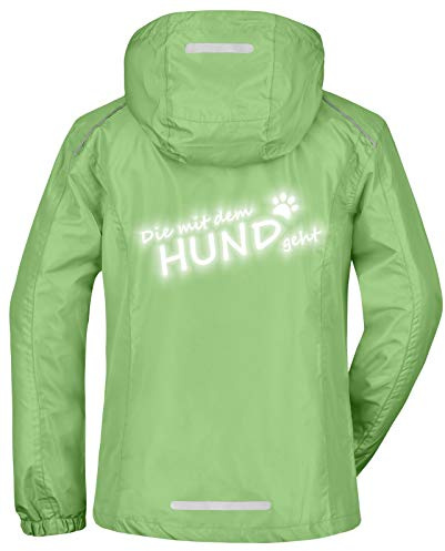 Roughtex Regenjacke Damen reflektierend Die mit dem Hund geht leichte Jacke wasserdicht