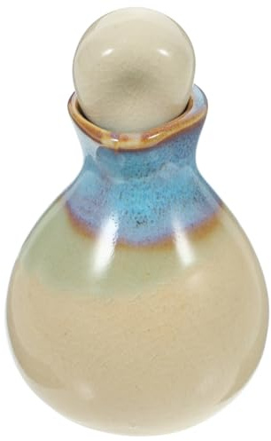 minkissy Ceramic Essential Oil Pot Salon Lotion Liquid Dispenser Porcelain Spa Oil Pour Bottle Multipurpose Vinegar Soy Sauce Condiment Container White
