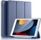 Vobafe Custodia Compatibile con Cover iPad 9 8 7 Generazione (10.2 Pollici, 2021/2020/2019 Modello), Leggero Custodia Protettivo Supporto Pieghevole con Pencil Holder, Auto Svegliati/Sonno Blu Grigio