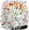 274 Pcs Scrapbooking Sticker Aufkleber Herbst in Verschiedene Muster Vintage Scrapbooking Sticker Notizsticker Set für Umschlag Kalender Handbuch Notizbuch Tagebuch Fotoalbum DIY Deko