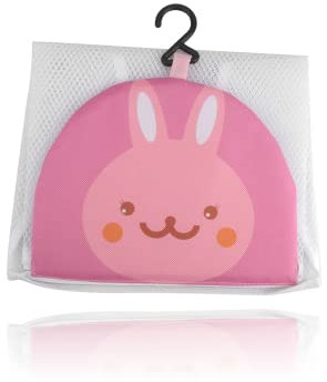 Red de almacenamiento de juguetes de baño de malla, bolsa de almacenamiento organizador de cesta de soporte de juguete para bañera, para juguetes de baño para niños(Rosado)