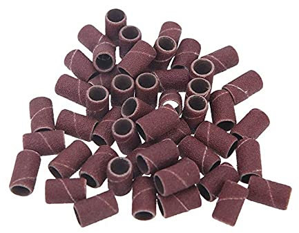 TEMPO DI SALDI 100 Cilindri Abrasivi Universali, per Fresa Manicure, Ricostruzione Unghie, Nail Art