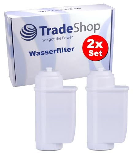 2x Trade-Shop Ersatz Wasserfilter/Filterpatrone für Siemens EQ.6 plus S100 TE651509DE S300 TE653501DE S400 TE654509DE S500 TE655503DE