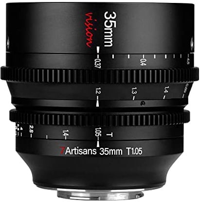 7artisans 35mm T1.05 Manual Focus Standard Prime Lens, Micro Four Thirds Mount, Large Aperture, Low Breathing Effect, Creamy Bokeh
