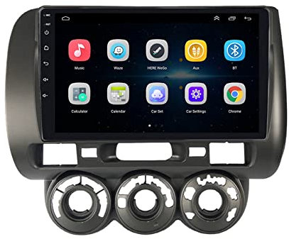 EZoneTronics Carplay Radio Android Autoradio für Honda Fit 2004-2007 / Honda Jazz 2001-2006 mit 9 Zoll Touchscreen High Definition GPS Navigation Bluetooth USB WiFi Player 2G RAM + 32G ROM
