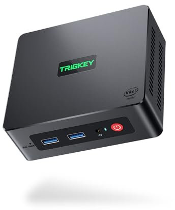 TRIGKEY Micro Computer Pro Intel 11th Generation Processors N100 Mini PC 16G DDR4 500G M.2 SSD Green G4 Mini Desktop, Support W10 Micro PC/Dual HDMI 4K@60Hz Output/WiFi 6/BT 5.2