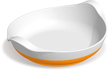 Assiette antidérapante de préhension - Orange - 21,2 cm