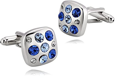 Manschettenknöpfe Nerd, Silber Manschettenknöpfe Nerd Quadrat Smoking Manschettenknöpfe Geschenk 1.6X1.6CM