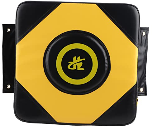 Sac De Boxe De Frappe Murale PU Focus Cible Mur Combat Pad Sac D'entraînement équipement D'entraînement pour Sanda Taekowndo(Noir et Jaune)