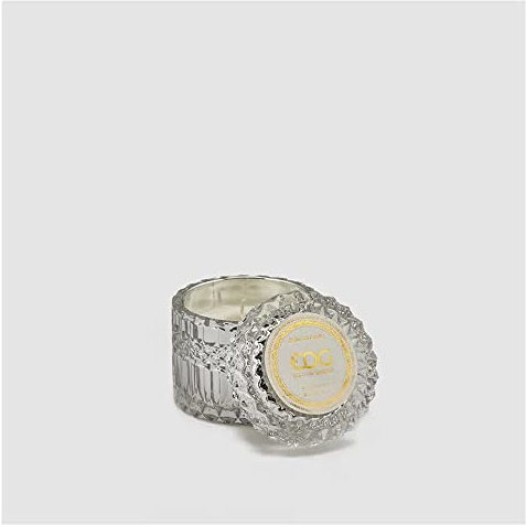 EDG Enzo de Gasperi Crystal Duftkerze mit Glastiegel und Deckel mit Kristalleffekt 9 Varianten ARGENTO