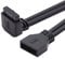 NFHK Down Angled USB 3.0 20Pin 19Pin Male to Female Extension 5Gbps Cable 90 Degree for Motherboard Mainboard