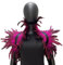 MoreChioce Gothic Natürliche Feder Cape Schal, Natürliche Feder Umhang Cape Schal Stola Poncho Halloween Kostüme Umhang Cape Federboa,Rosa Rot