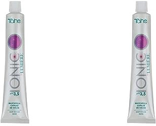 Tahe Ionic Lumière Mascarilla con Color de pH de 3,5 Ácido, sin Parabenos, altamente nutriente e hidratante, Violeta Rojo, 100 ml (Paquete de 2)