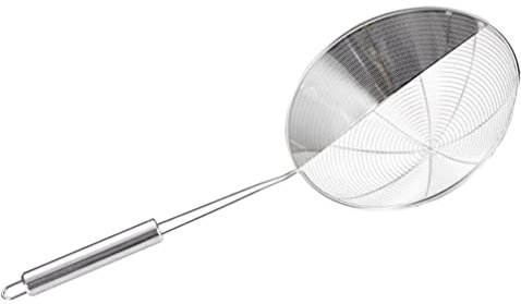ZzzaNa Acier Inoxydable Pâtes Pâtes Passoire Panier Maille Alimentaire Passoire Nouilles Passoire Avec Poignée Riz Nouilles Ramen Passoire Friteuse Paniers for Cuisson Filtrer Argent 16cm Paniers