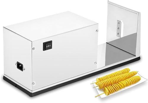 XINRISHENG Cortador de rebanadora de Patatas, Cortador eléctrico en Espiral de 50 W Cortador de Patatas Tornado de Patatas, Tornado Máquina de Patatas, Cortador de Verduras