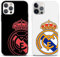 Yomyejisoo 2 Stück Schutzhülle für iPhone 12 Pro Max Hülle 6.7, Ultra Dünn Matt Handyhülle mit Soccer Fußball Muster Design, Silikon TPU Junge Männer Stoßfest Protective Cover Case,01