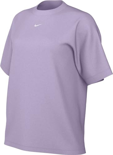Nike Top Damen Sportswear Tee Essntl Lbr, Violet Mist/White, FD4149-511, M