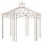ZEYUAN Gartenpavillon, Faltpavillon, Pergola, Partyzelt, Standmarkise, Sonnenzelt, Garten Pavillion, Grillpavillon, Antikbraun 4 m Eisen