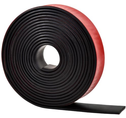 Kingsea Gummidichtung, Gummimatte, Neopren-Gummimatte, 25 mm × 2 mm × 3 m, rutschfestes Gummi, starkes Gummiband, Stoßdämpferkissen