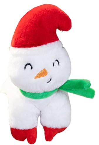 ISAKEN Weihnachts Plüschpuppen Armband, Schneemann Plüschtier Armband Plüschtier Klatscharmband Kinder Kleine Mitbringsel Plüsch Puppe Handgelenk für Weihnachten Party Geschenke