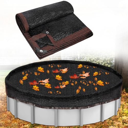 YEXEXINM Filet de sécurité rond de 6 m pour piscine hors sol – Filet de sécurité épais avec œillets renforcés pour piscine hors sol de 5,5 m – Protection d'hiver pour piscine hors sol – Attrape les