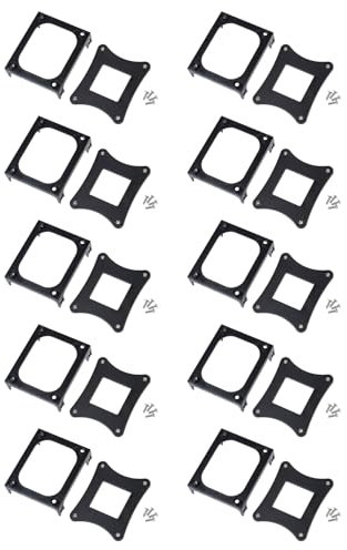 Rfeeuubft 10X Schwarz Kunststoff CPU-Luefterhalterung Basis Fuer Den Sockel 478