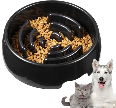 Lento para Perros,Platos De Alimentación Interactivos para Mascotas | Plato Interactivo Antideslizante para Cachorros Razas Pequeñas Y Grandes Y Mascotas