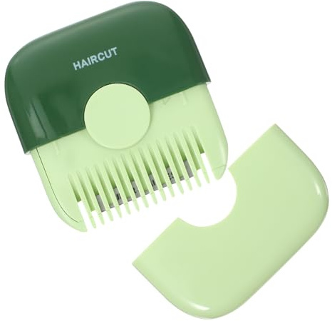 IWOWHERO Manueller 2-in-1 Haartrimmer für Damen mit Abs und Edelstahl Einfacher Spliss Trimmer und Ponyhaartrimmer für Präzises Selbstgemacht Haarschneiden zu Hause