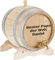 Personalisiertes Holzfass inkl. Messing-Zapfhahn - Geburtstagsgeschenk für Papa, Mann & Freund - kleines Eichenfass für Rum, Whisky oder Wein - Geschenkidee für Männer (2 Liter)
