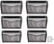 EasyPAG Metall Querformat A4 Zeitschriftenhalter Wand Zeitschriften Wandhalter Aktenablage Dokumentenhalter Hängend Magazin Organizer,6er-Pack,Schwarz