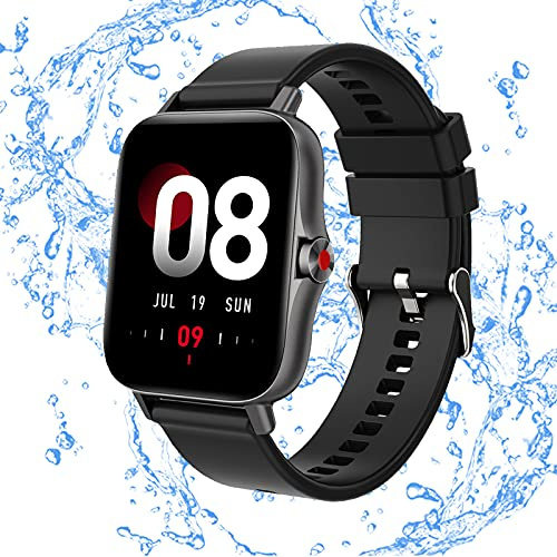 Smart Watch, 1.69 Touch Screen Fitness Tracker with Heart Rate Sleep Monitor and IP68 Waterproof Sport Watch, Activity Trackers with Pedometer Step Counter, Smartwatch for Men Women for Android iOS