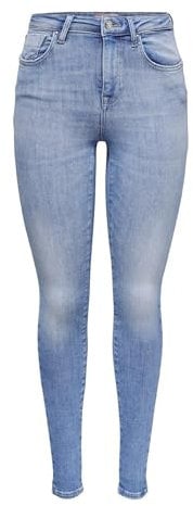 ONLY Damen Onlpower Life Mid Push Up Sk Rea934 Noos Jeans, Special Bright Blue Denim, XL / 32L EU