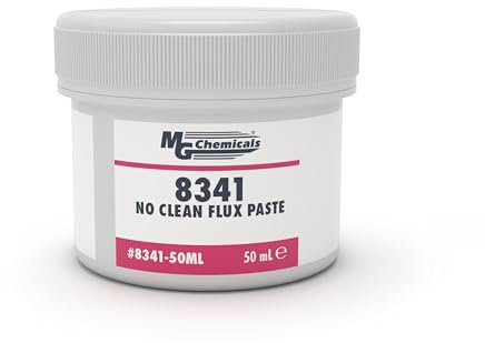 MG Chemicals 8341-50ML No Clean Soldering Flux Paste for electronics SMD, PCB, non-conductive, lead-free, 49.0 g Jar, Pack of 1