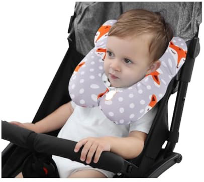 Nackenkissen Kinder Reise Nackenhörnchen Schlafen Reisekissen Jungen Mädchen Polsterung Nackenschutz Weich Nackstützenkissen Waschbar Komfort Nackenpolster Nacken Stützkissen Kopfstütze Kindersitz