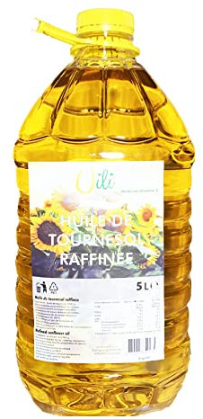 Huile de Tournesol Raffinée UILI 5L/Bidon - Lot de 1, 2, 3, 4 et 5 Bidons - Livraison Gratuite France - Expédition depuis France ar la sté Bo Timei (2)