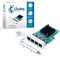 Donkey pc Tarjeta de Red 4 Puertos PCIE RJ45, PCI Express Ethernet LAN Card, Network Card 1000M PCIe Dual Electrical Port RJ45 10/100/1000Mbps Windows Server, Win8, 10, XP, Linux