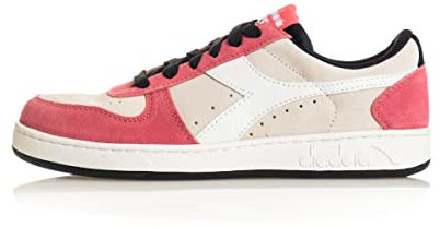 Diadora Donna Scarpe Sneakers Magic Basket Low Suede Wn 501.179014 40 Multicolore C9996 Bianco/Rosa The'/Nero
