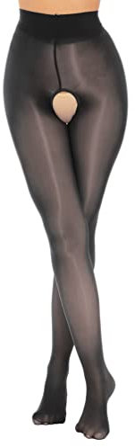 iiniim Damen Strumpfhosen Transparente Hose Ouvert Leggings Tight Pants Lange Unterhose Pantyhose Nylon Strümpfe Socken A Schwarz Einheitsgröße