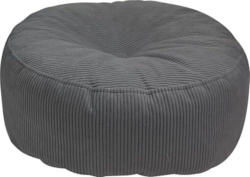 Fluss Schlaf Hocker Rundhocker Roller Cord 47x20 (grau)