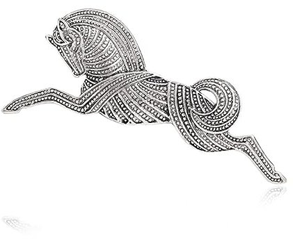 YAHOYA Vintage Metall Laufen Pferd Brosche Anstecknadeln Trendige Mode Frauen Broschen Geschenk