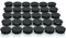 PYJLBX Fridge Magnets, Small Magnets Strong Magnet Whiteboard Magnets Heavy Duty, Cute Round Mini Magnets for Crafts, Fridge, Notice Board, Planning Boards, Office,School,Classroom (Black, 30 Pack)