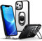 SHIELDS UP for iPhone 13 Pro Max Case with Stand, Phone Case clear with Double Ring Holder【Adjustable & Fodable】 Shockproof Protective Cover for iPhone 13 Pro Max 6.7 inch - Clear Black