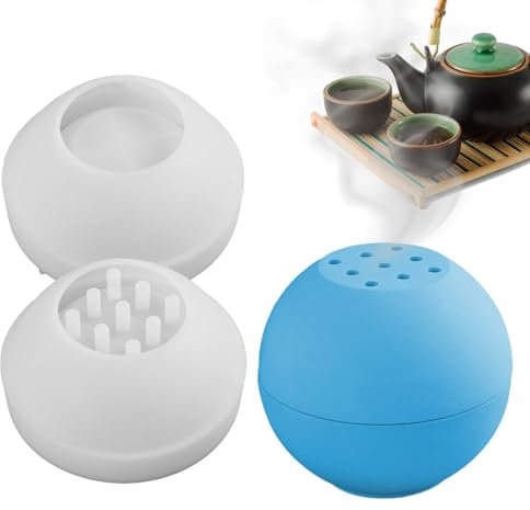 Moule en résine porte-encens, moule brûleur d'aromathérapie, Porte-encens en forme de boule, moules en résine époxy et en Silicone, Boîte de rangement de cendrier pour brûleurs d'encens, moule